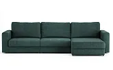 Диван угловой Ларсон 3М Nordic 74 изумруд - превью 1