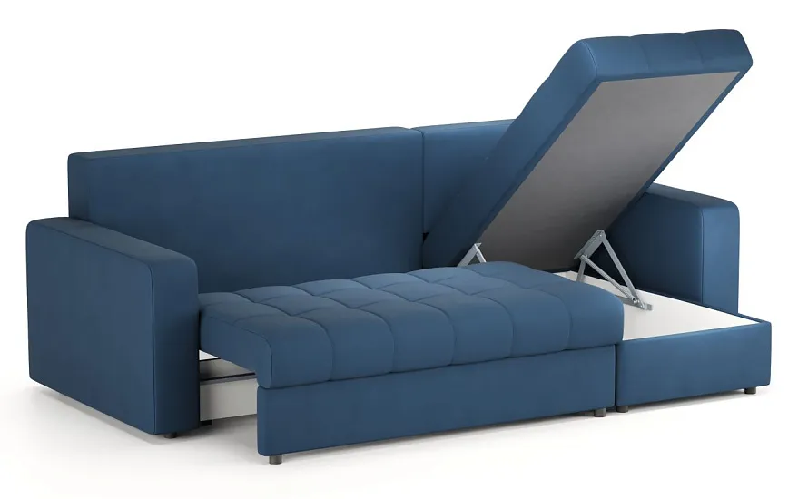 Диван угловой Тренто Leonardo 12 синий - 5